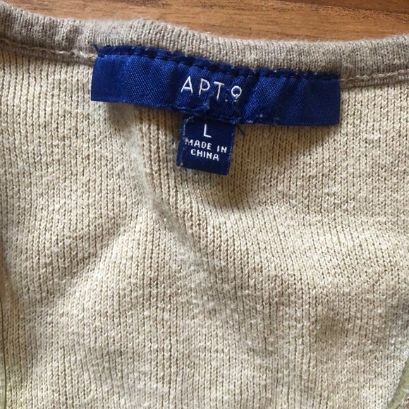 Long Apt 9 Tan Cardigan - Picture 4 of 5